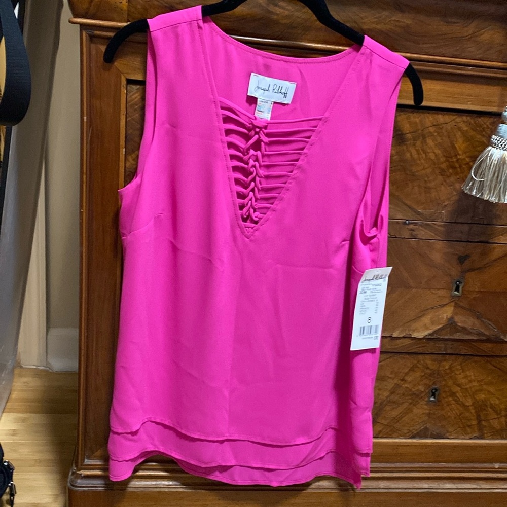 NWT Joseph Ribkoff Sz 8 pink sleeveless top